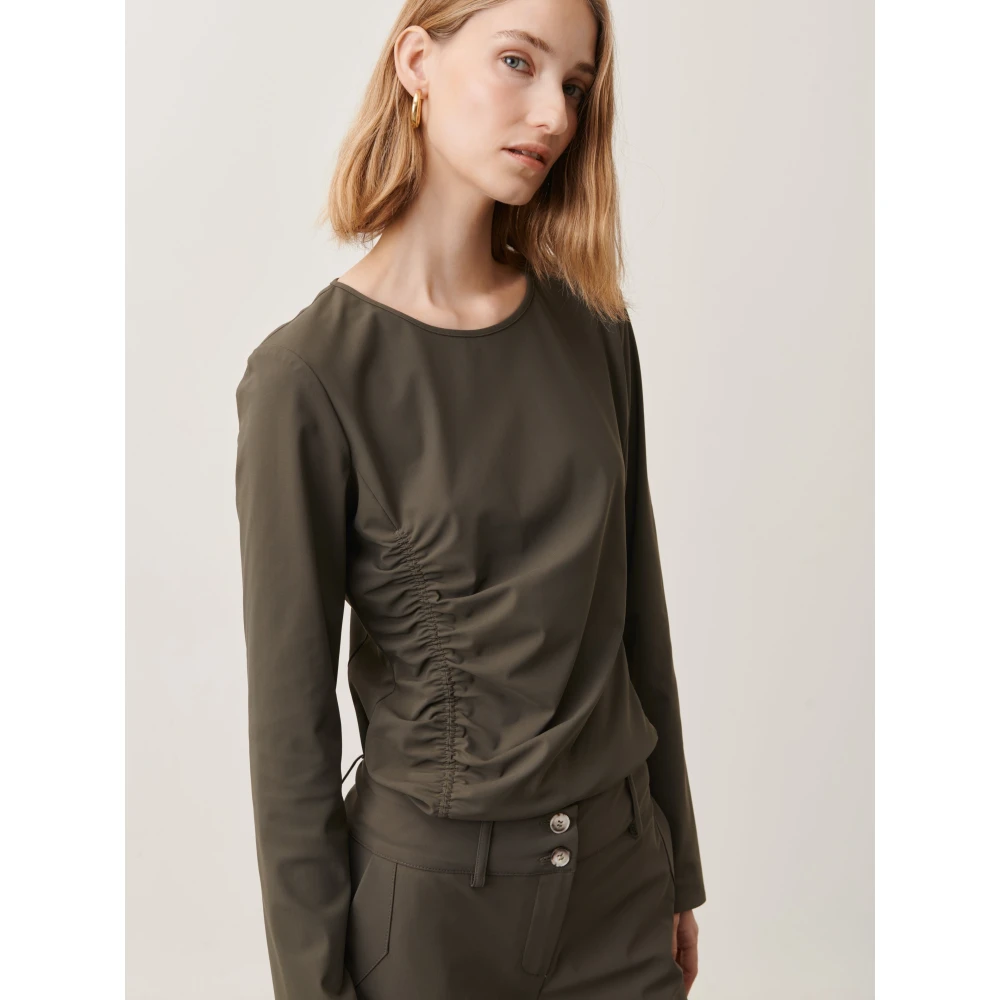 Jane Lushka Scarlet Top Technical Jersey Green Dames