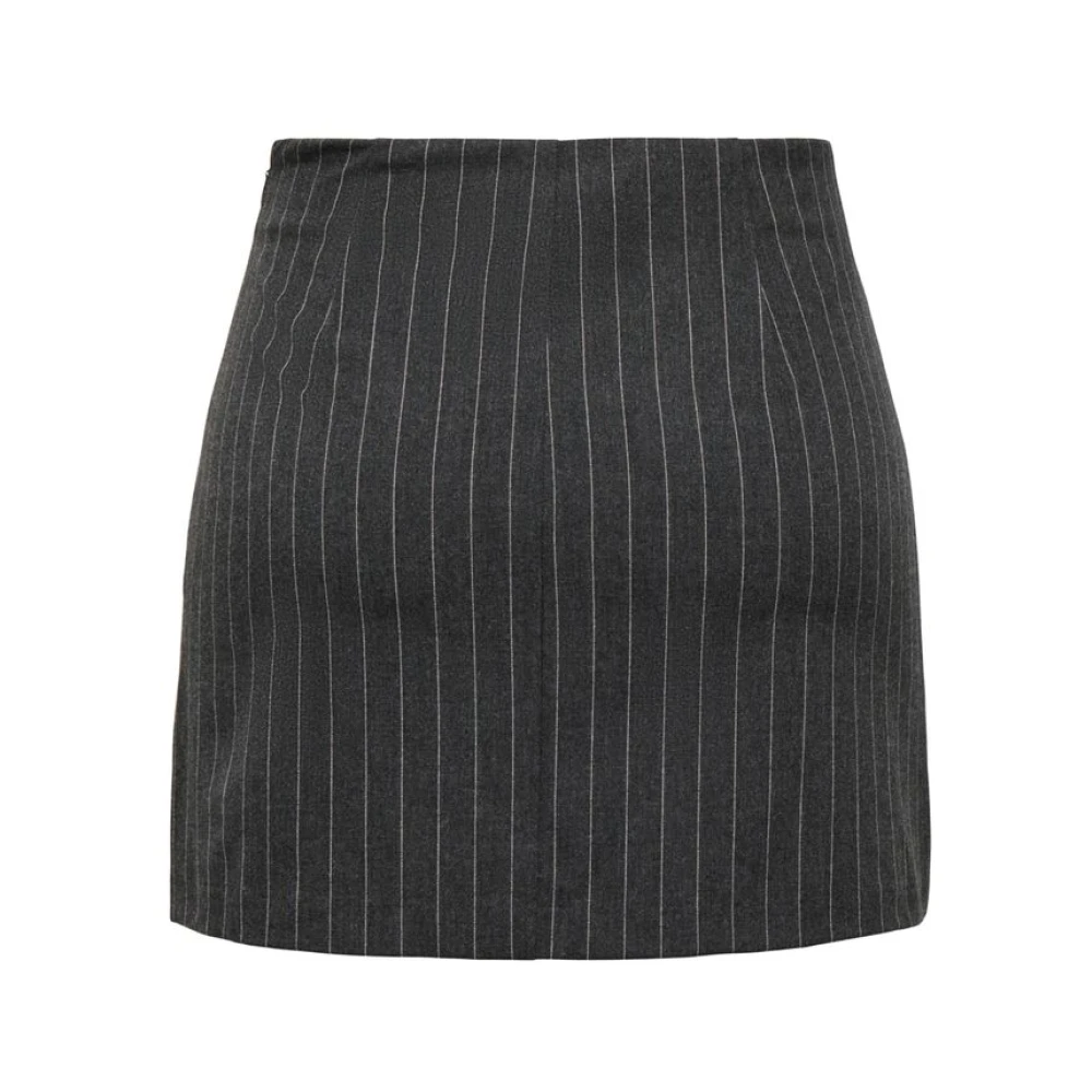 Only Grijze Polyester Minirok Gray Dames