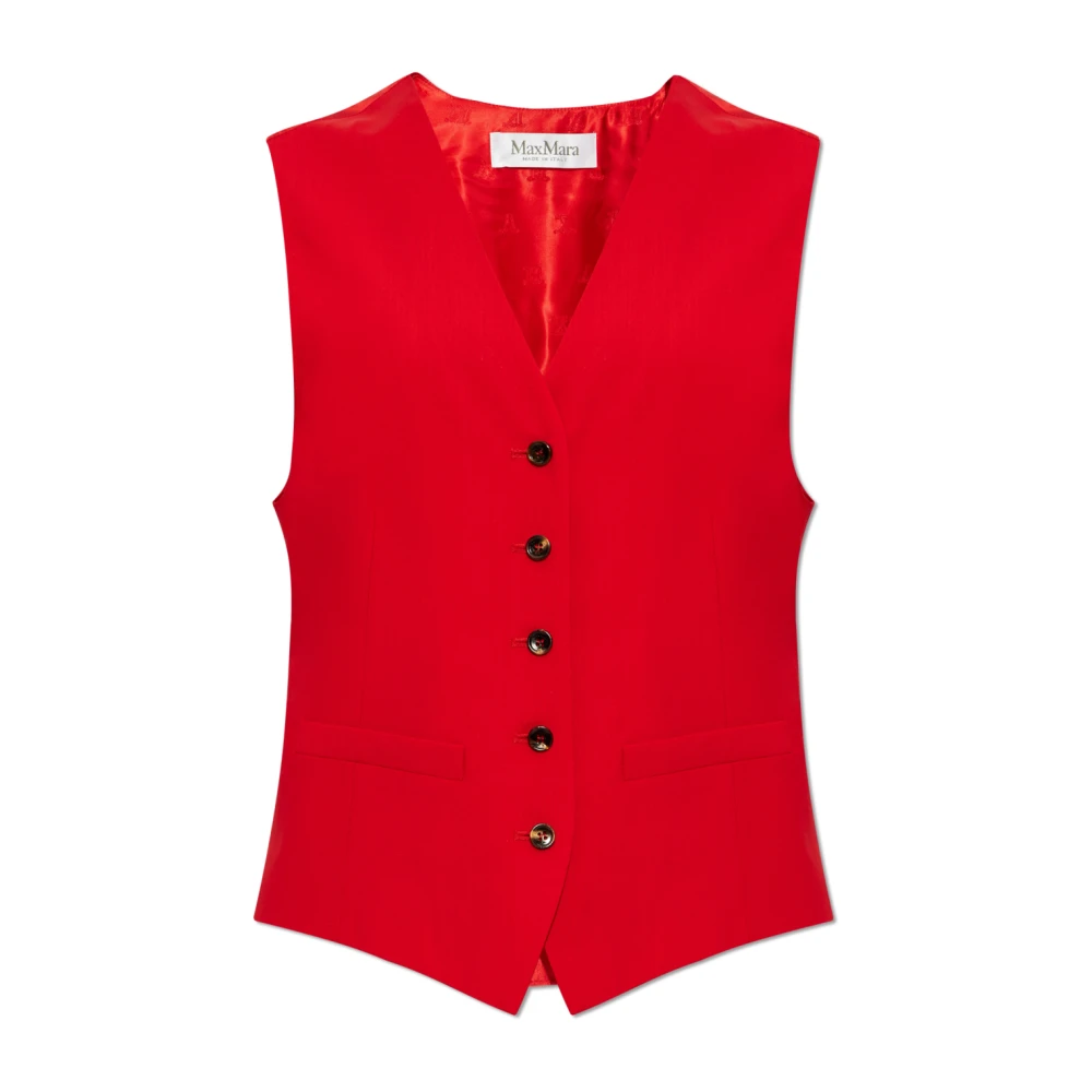 Max Mara Vest Zuai Red Dames