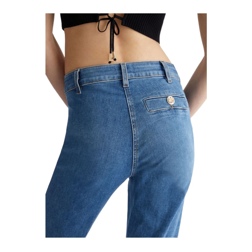 Liu Jo Stijlvolle Cropped Jeans voor Vrouwen Blue Dames