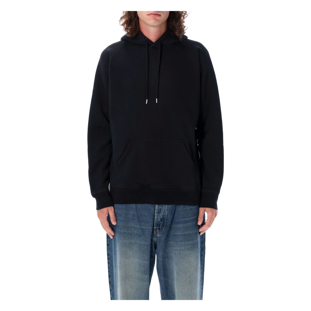 Pop Trading Company Zwarte Gebreide Hoodie Aw24 Black Heren