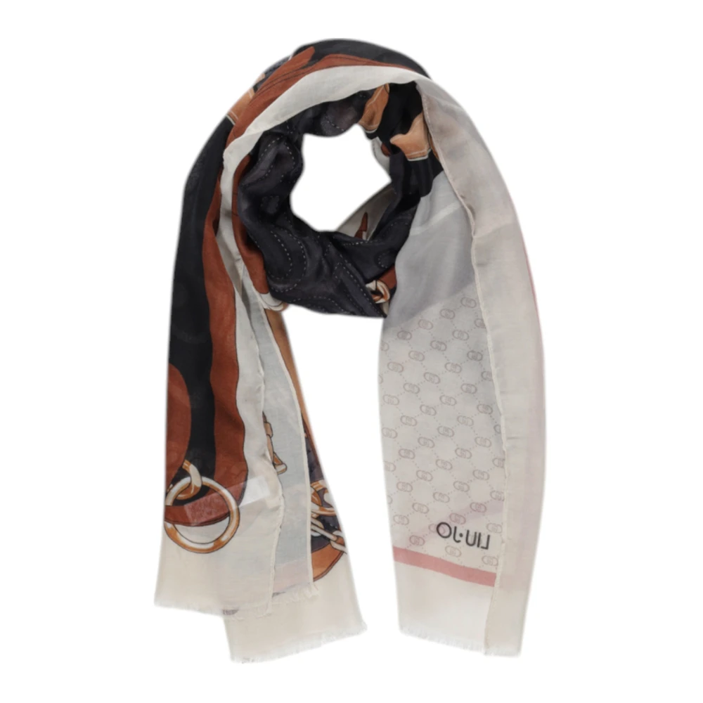 Liu Jo Vrolijke Print Polyester Sjaal Multicolor Dames