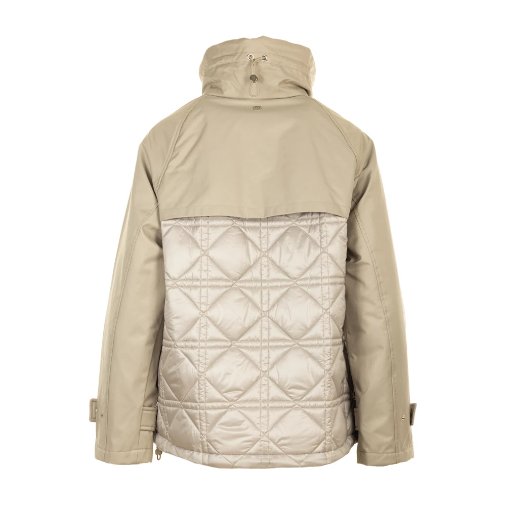 Duno Beige Korte Jas Beige Dames