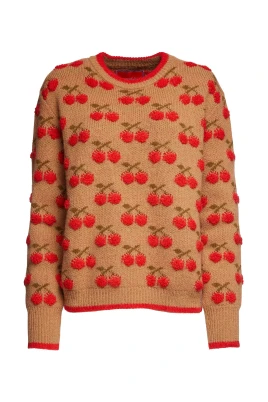 Cherry Intarsia Tröja