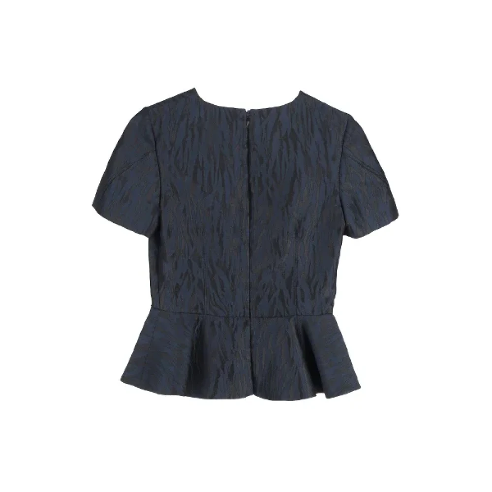 Alexander McQueen Pre-owned Polyester tops Blue Dames