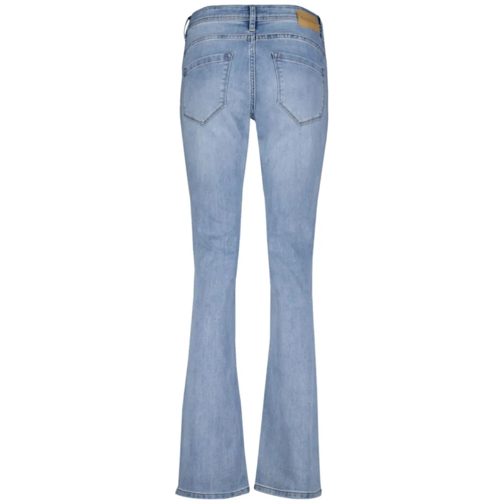 Red Button Babette Flared Bleach Jeans Blue Dames