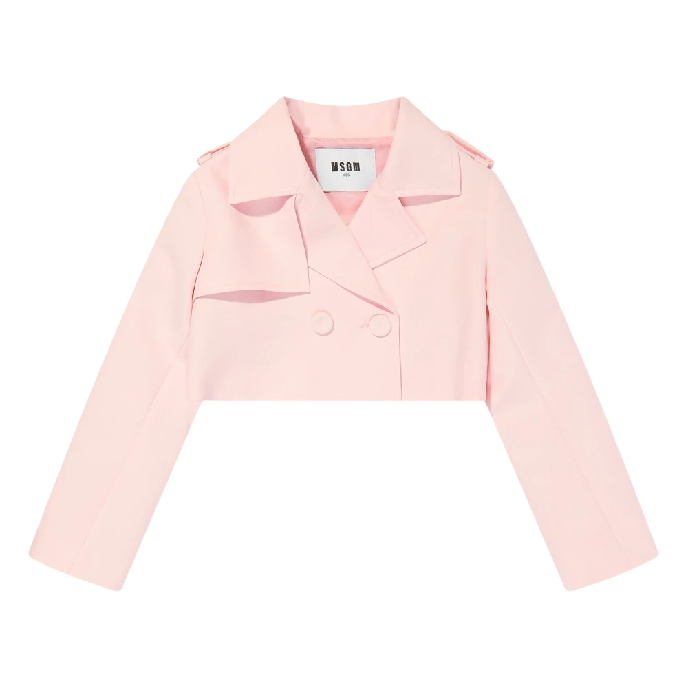 Msgm Women's Pink Technical Fabric Jacket