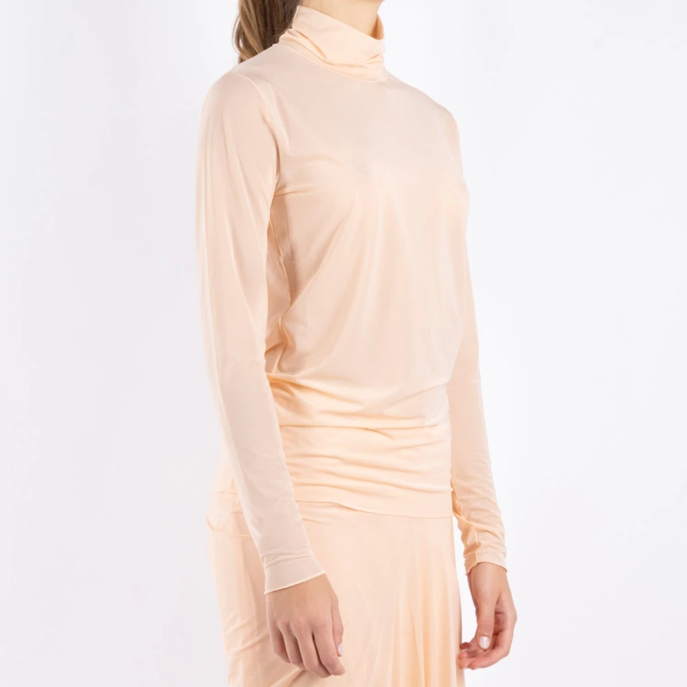 Dries Van Noten Blush Gebreide Top Pink Dames