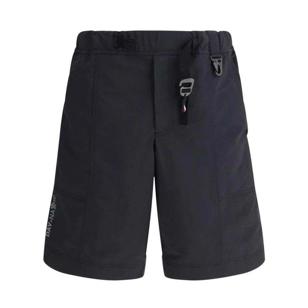 Moncler Sportieve Elastische Taille Zak Short Black Heren