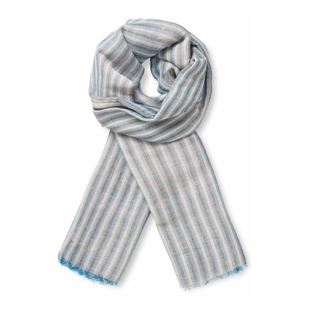 Masai Gestreepte Sjaal Blue Bonnet Multicolor Dames