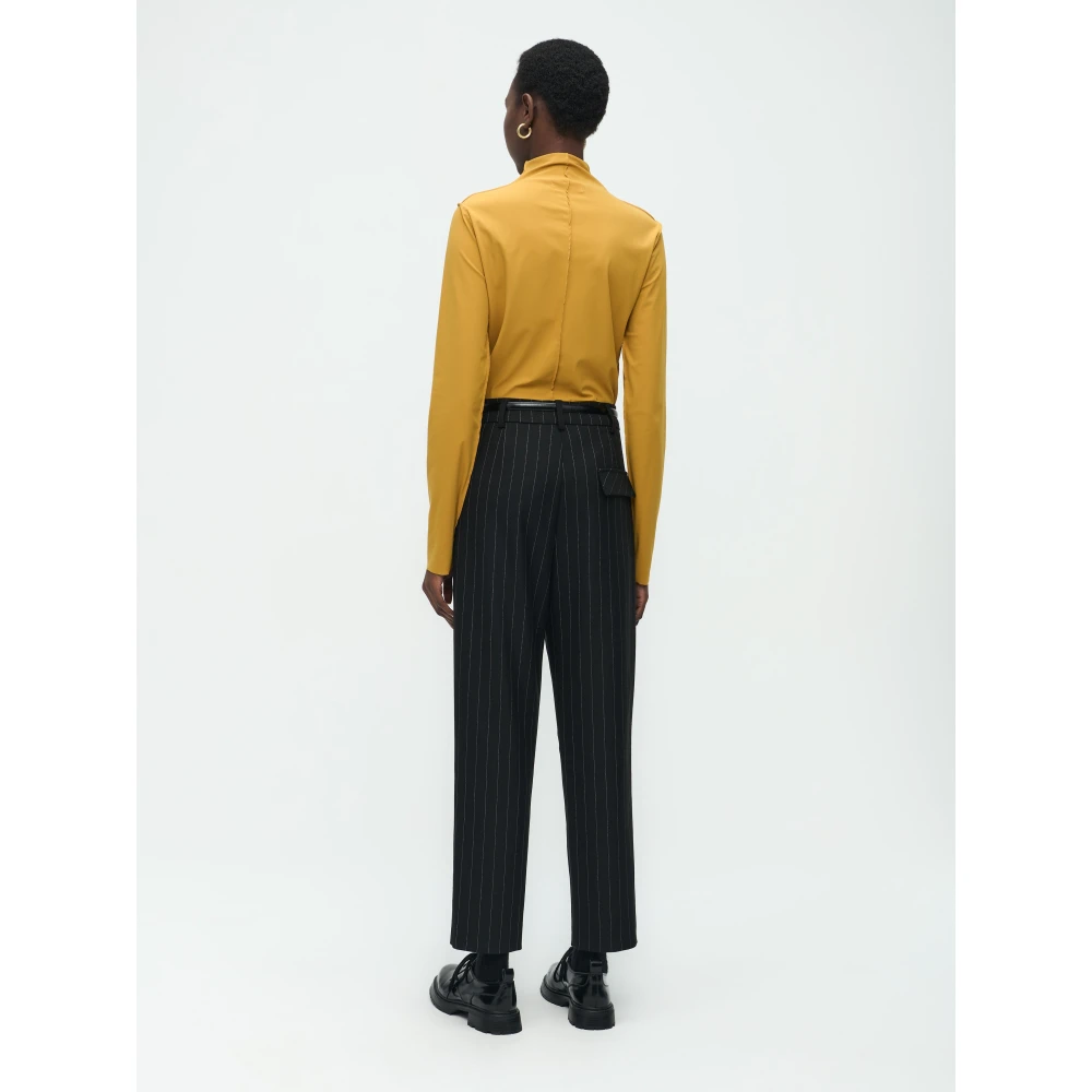 Jane Lushka Top van technisch jersey Yellow Dames