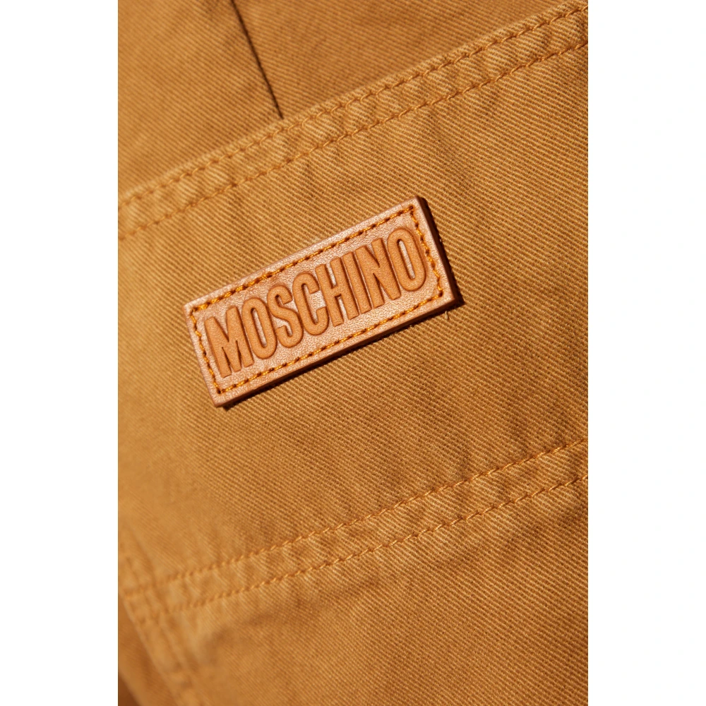 Moschino Jeans met toelopende pijpen Brown Heren