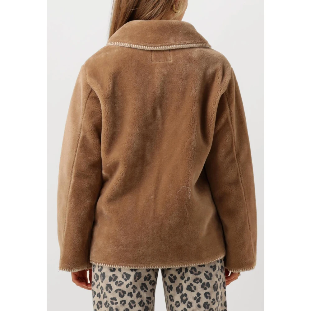 Object Bruine Nep Bont Winterjas Brown Dames