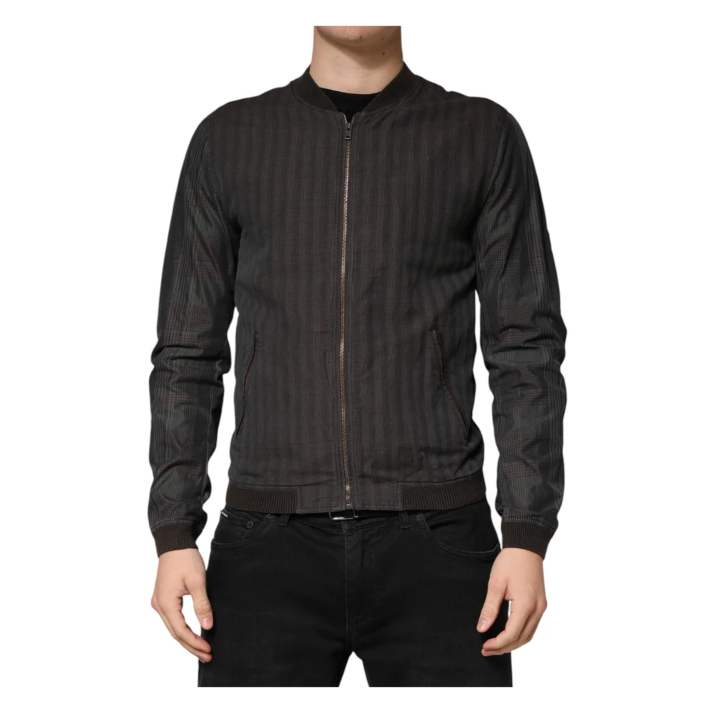 Dolce & Gabbana Herren Schwarz Jacken, K, Sgröße: