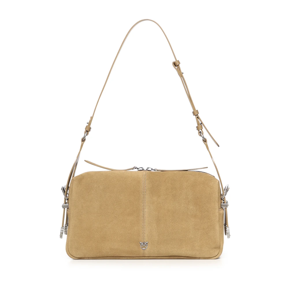 Pinko Women's Green Shoulder Bags, One Size, Keeper Bag Medium