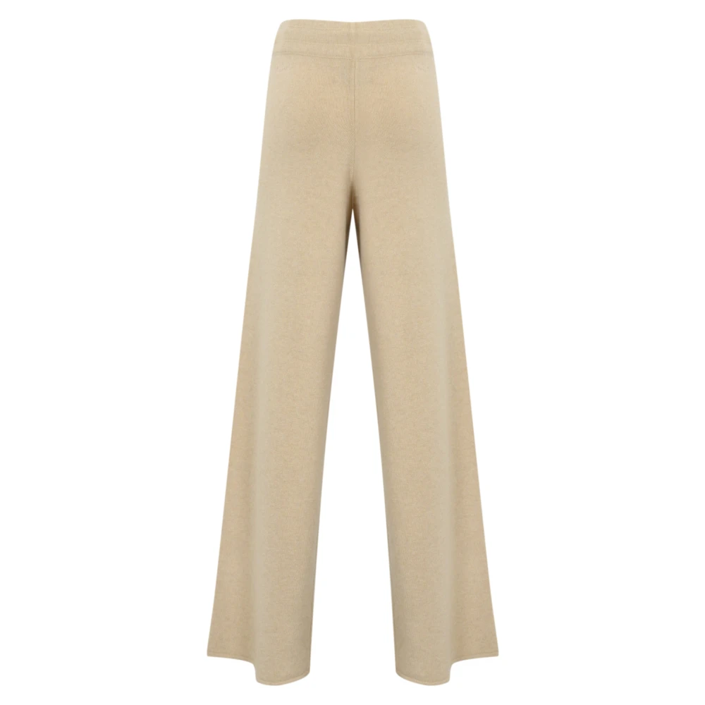 MC2 Saint Barth Kasjmier Wijde Beige Broek Beige Dames