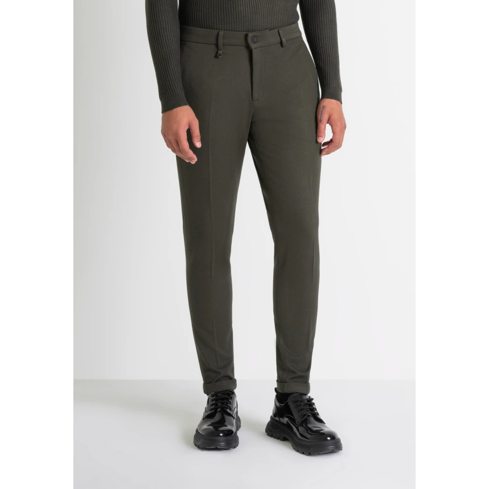 Antony Morato Super Skinny Fit Broek met Modern Design Green Heren