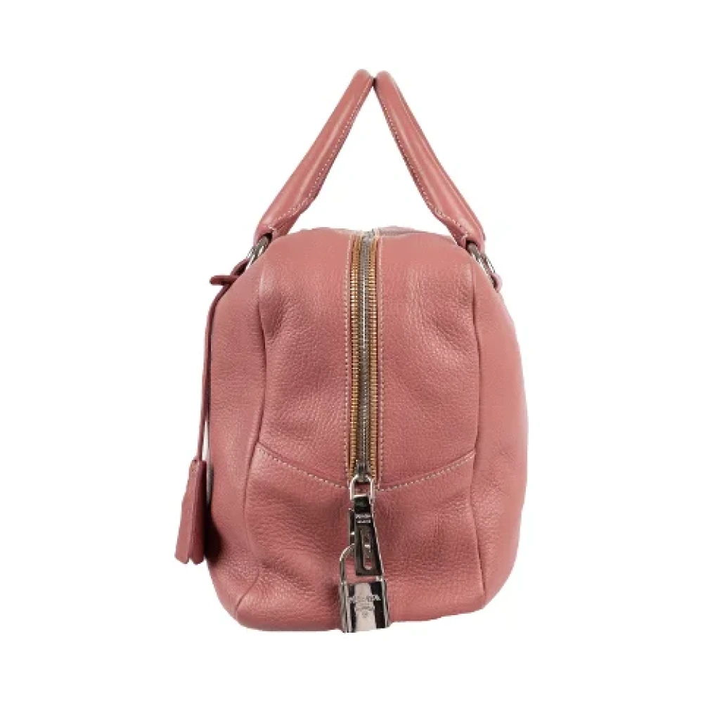 Prada Vintage Pre-owned Leather prada-bags Pink Dames