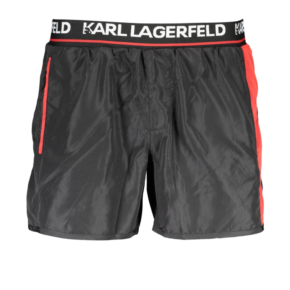 Karl Lagerfeld Men's Black Beachwear, L, Costume Parte Sotto Uomo Nero