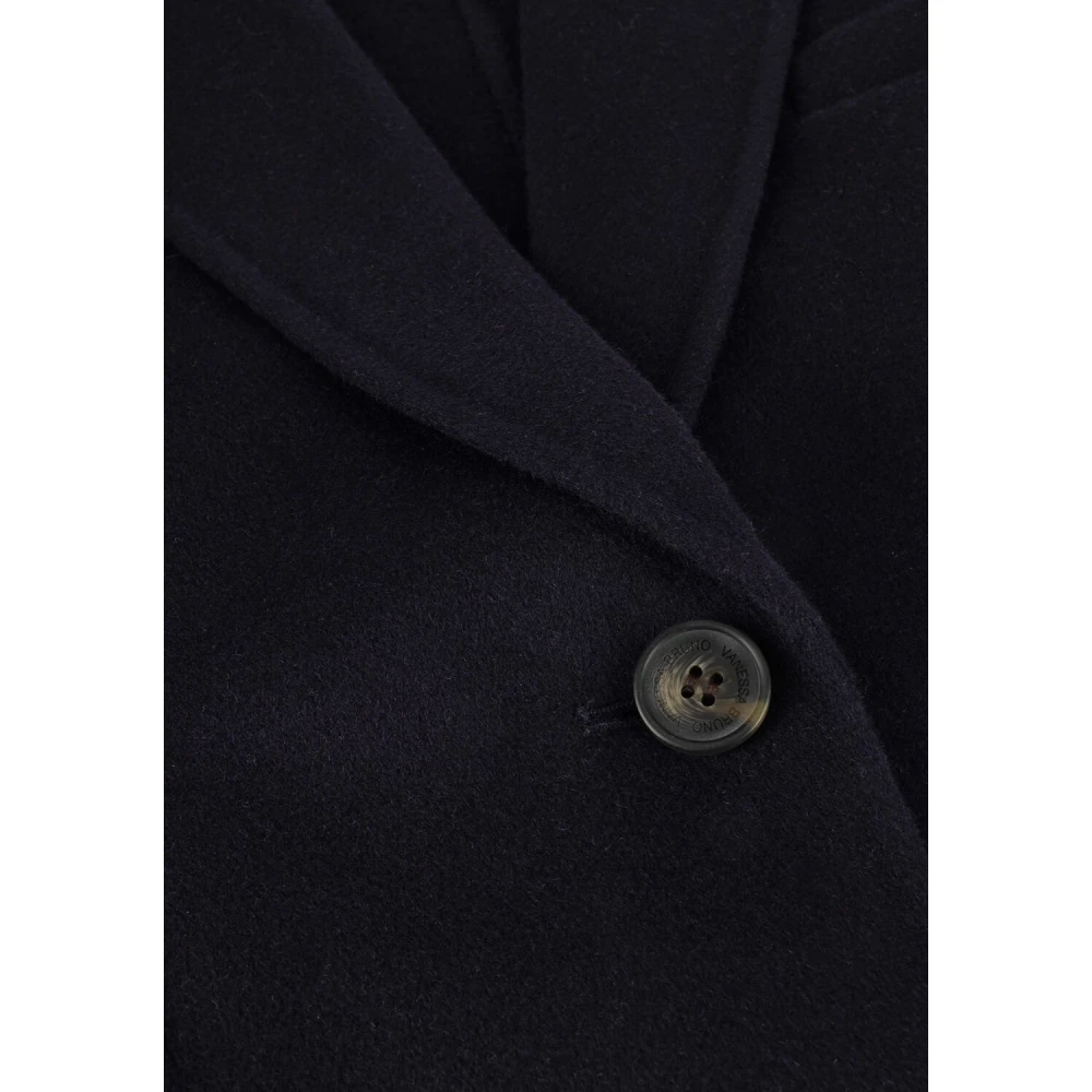 Vanessa Bruno Klassieke Marineblauwe Wollen Blazer Blue Dames