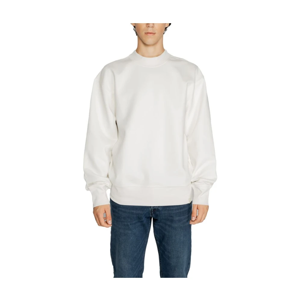 Calvin Klein Jeans Men's White Interlock Crew