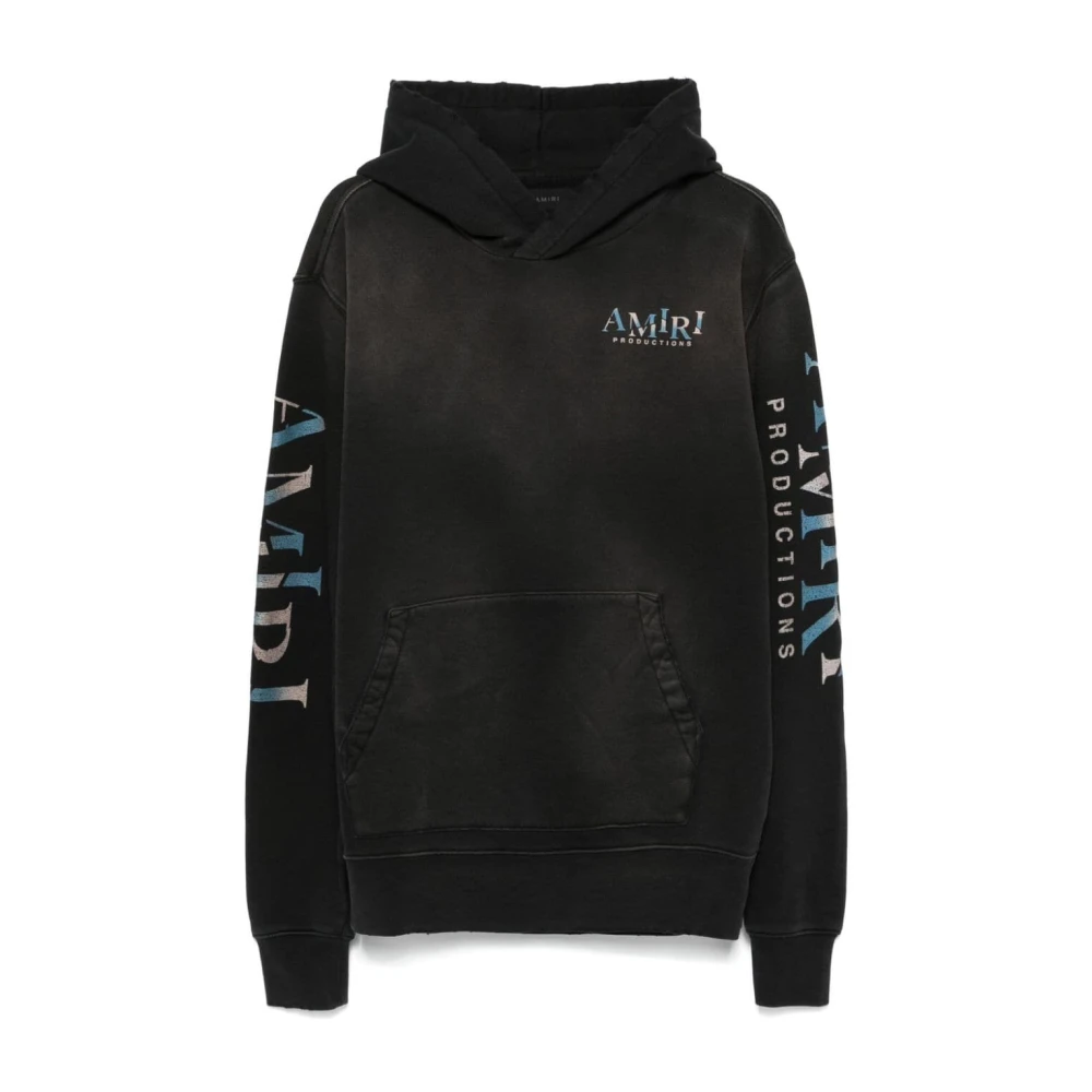 Amiri Zwarte Theatermaskers Hoodie Black Heren