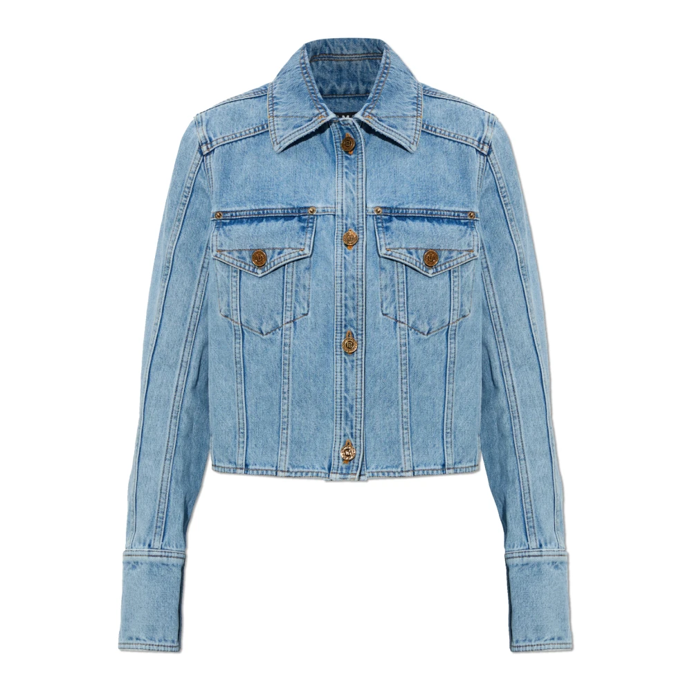 Balmain Blue Denim Jacket - Female - Denim Jackets - S - Jackets