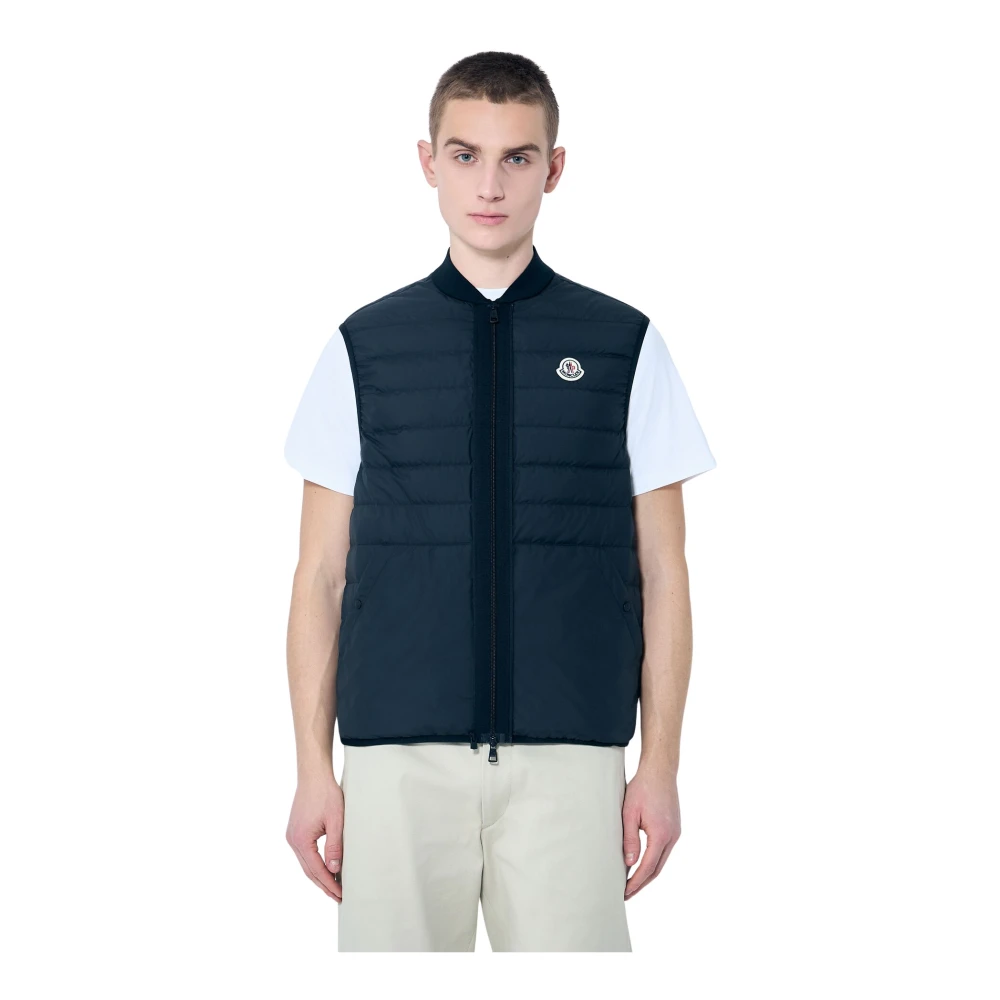 Moncler - Jackets > Vests - Black - Moncler - Modalova