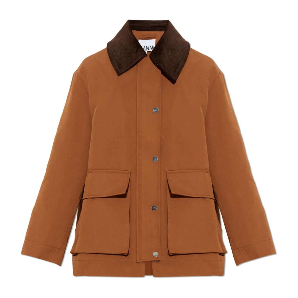 Ganni Donna Marrone Giacche, L, New,