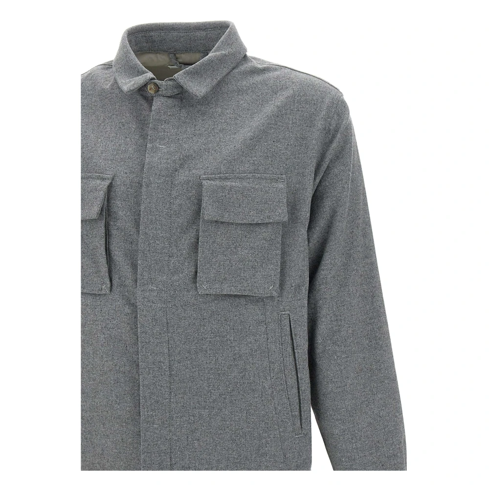 Re-Hash Mannen wol-mix Vanni jas grijs Gray Heren