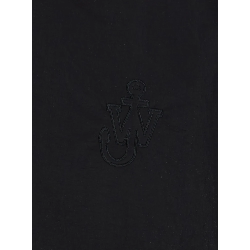 JW Anderson Zwarte Tech Jas met Ritssluiting Black Heren