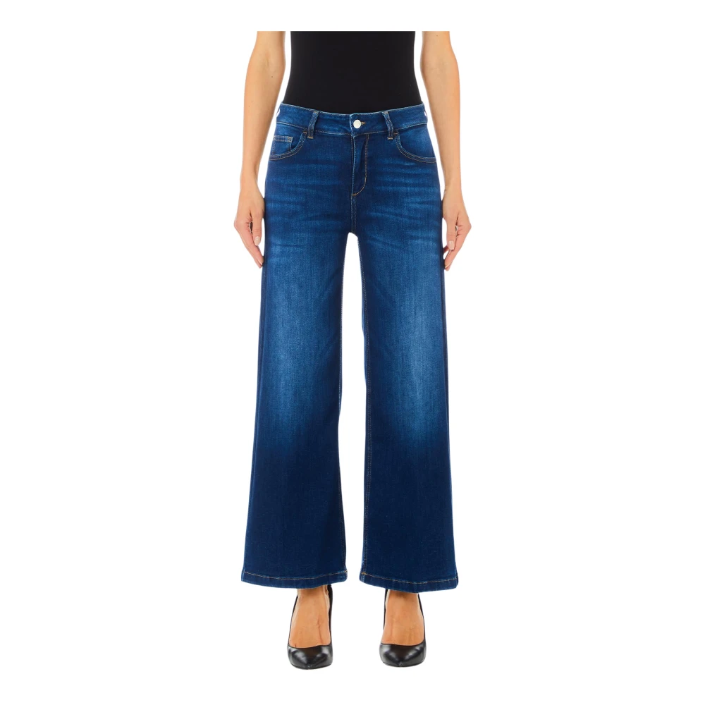 Liu Jo Cropped Jeans Perfect voor dagelijks gebruik Blue Dames