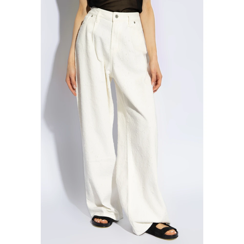 Halfboy High-rise jeans White Dames