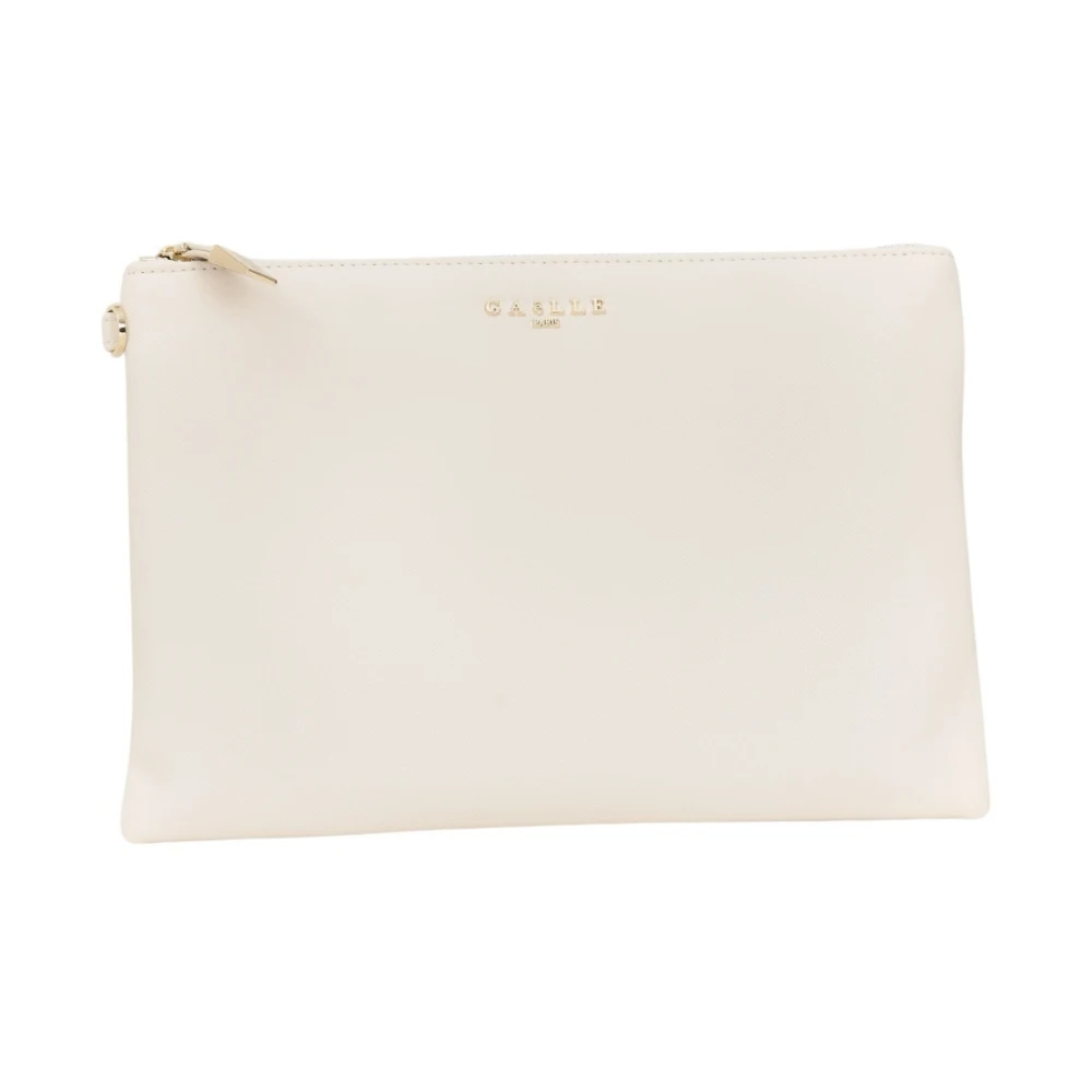 Gaëlle Paris Elegante Ivoor Clutch Tas Beige Dames