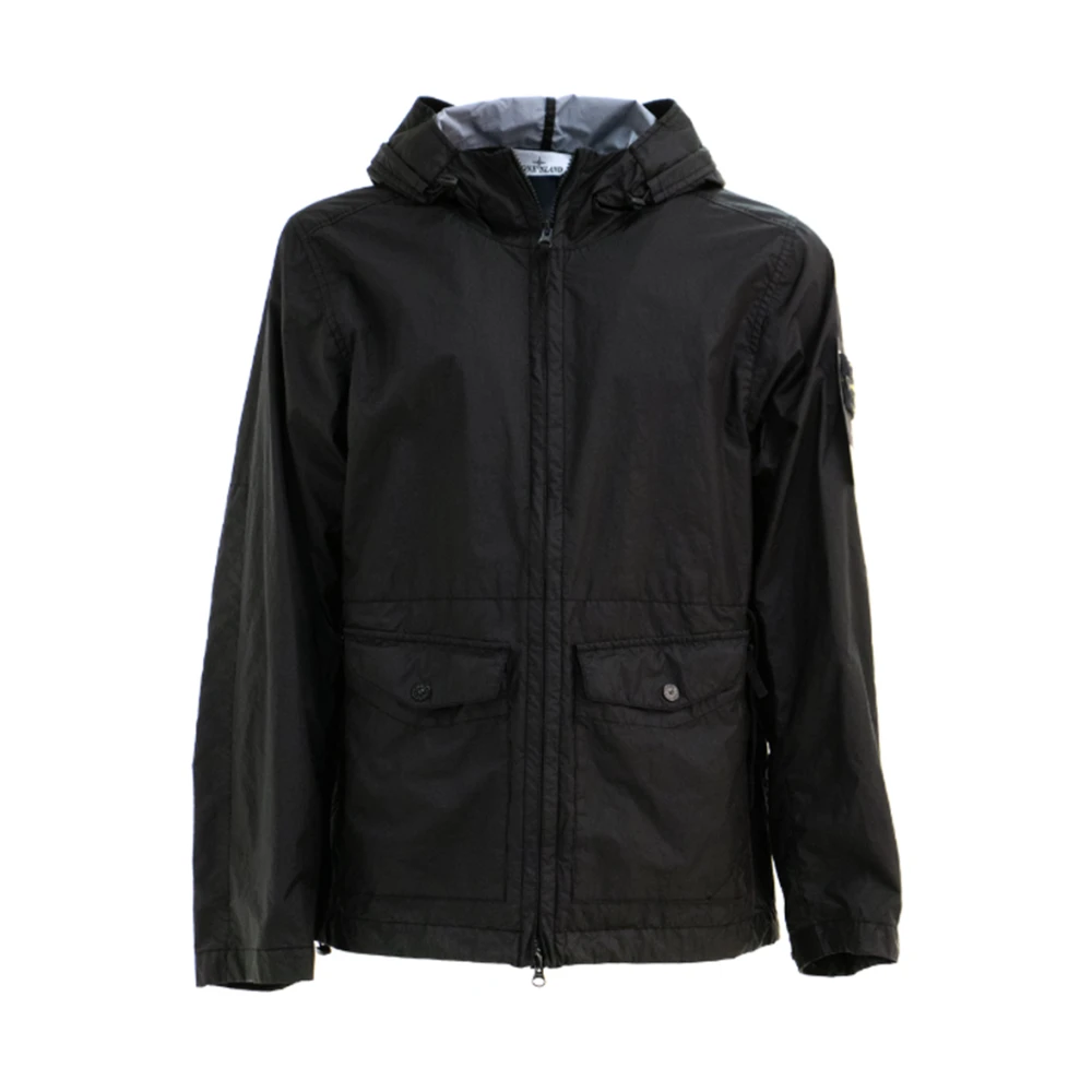 Stone Island Membrana 3L TC Jas Zwart Black Heren