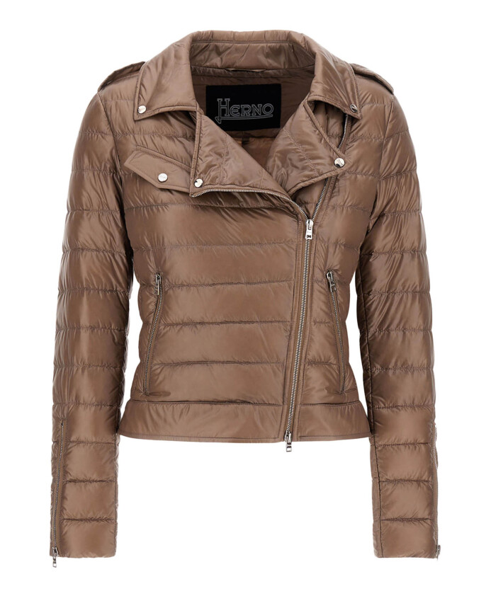 taupe-biker-down-jacket-with-lapel-collar