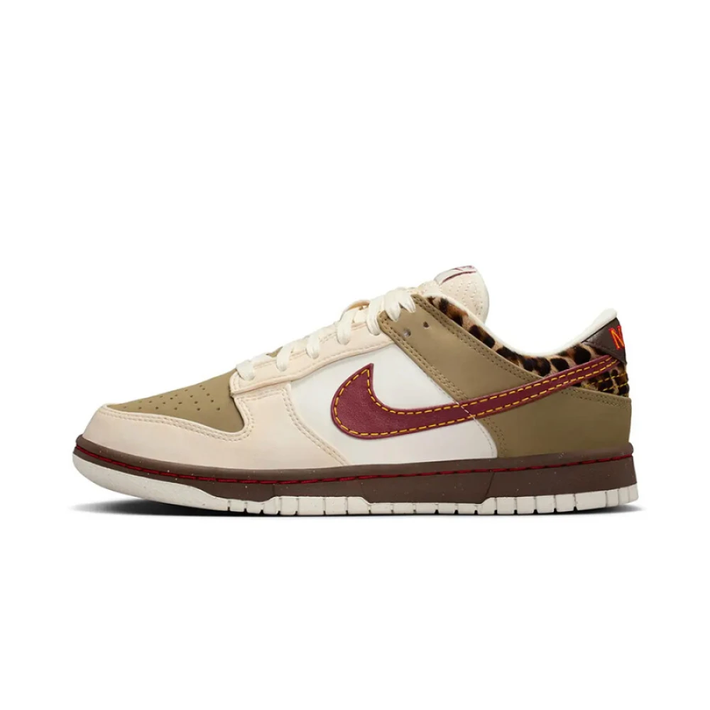 Nike Damen Beige Dunk Low Khaki Team Red -Sneakers Tan Barockbraun Perlweiß Im6687-262 Cm - Image 3