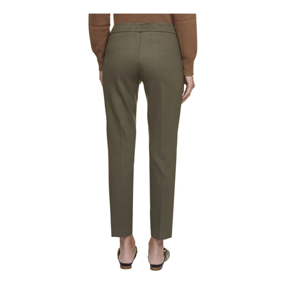 Blanca Vita Elastane Leggings met Elastische Taille Green Dames