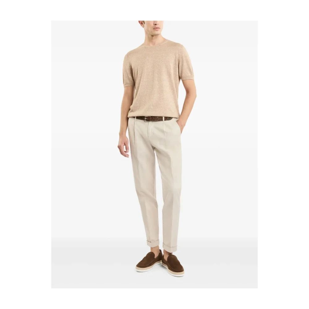 Fay Stijlvolle Maglia Shirt Brown Heren