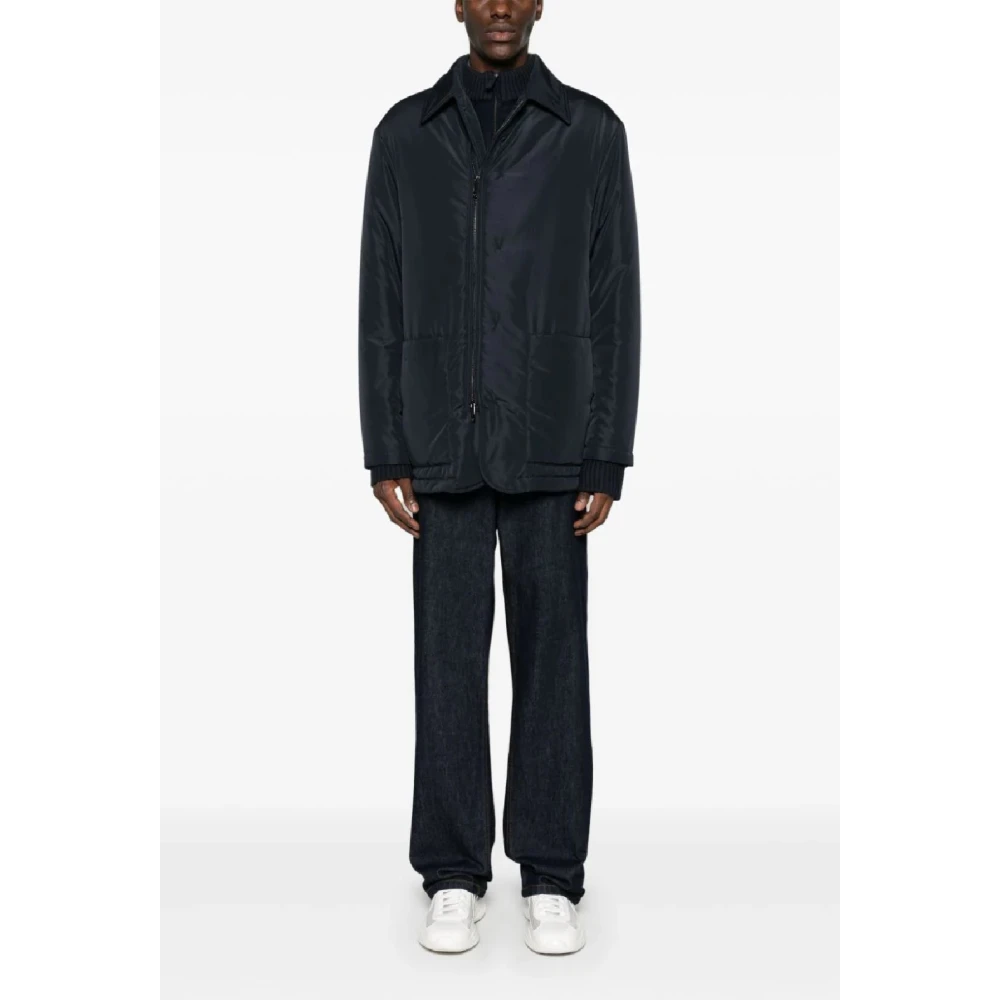 Emporio Armani Stijlvol Licht Jack voor Mannen Black Heren