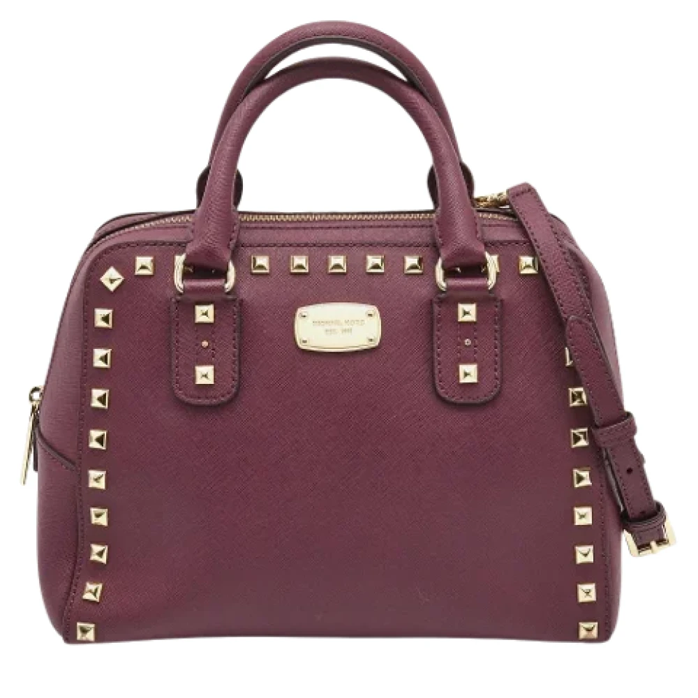 Michael Kors Pre-owned Leather handbags Purple Dames