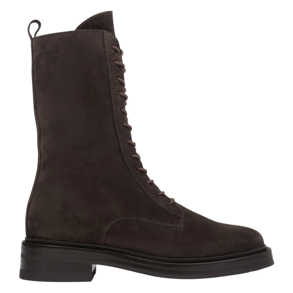 Estro Brun Högklackade Stövletter