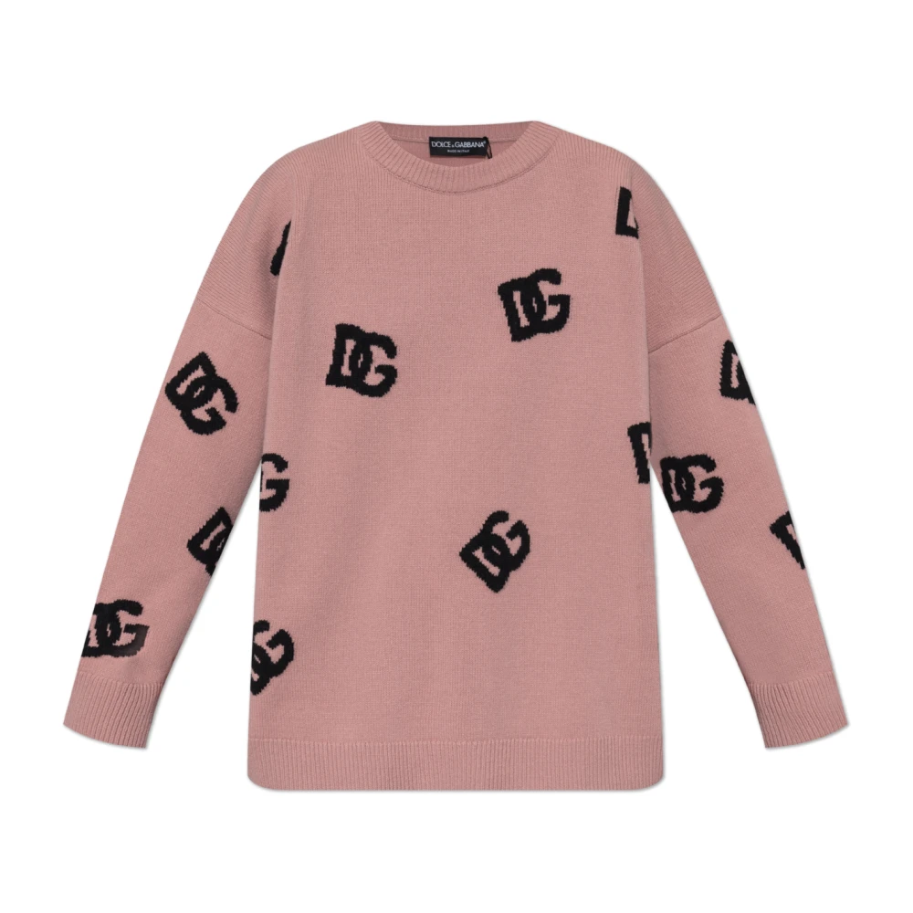 Dolce & Gabbana Monogram trui Pink Dames