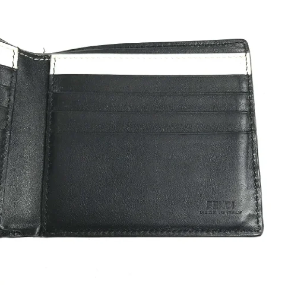 Fendi Vintage Pre-owned Leather wallets Black Dames
