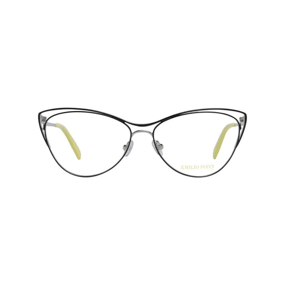 EMILIO PUCCI Zwarte Dames Optische Frames met Merkhoes Black Dames