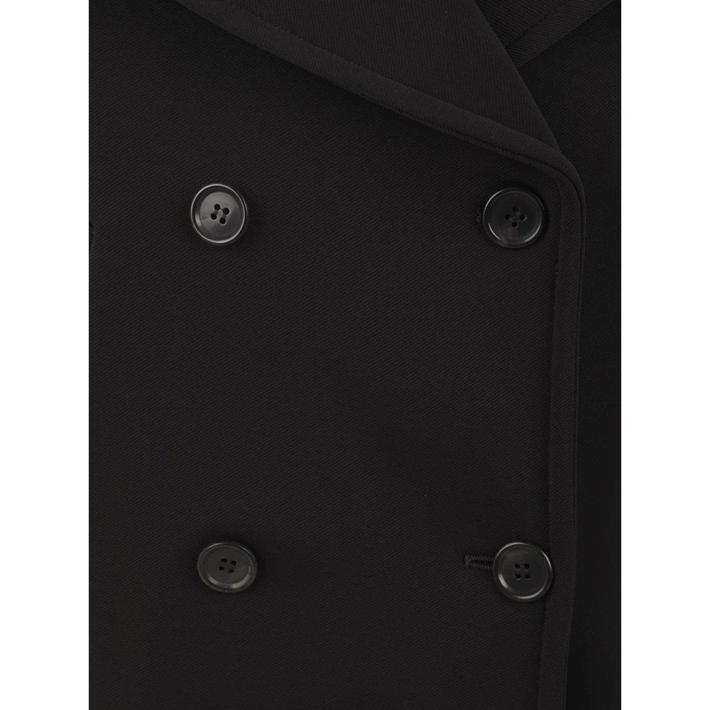 Douuod Woman Zwarte Gelso Jas voor Vrouwen Black Dames