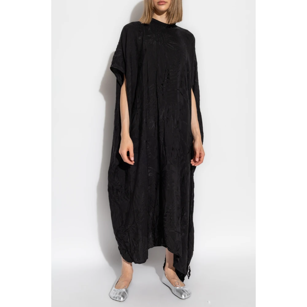 Balenciaga Jurk met kreukeleffect Black Dames