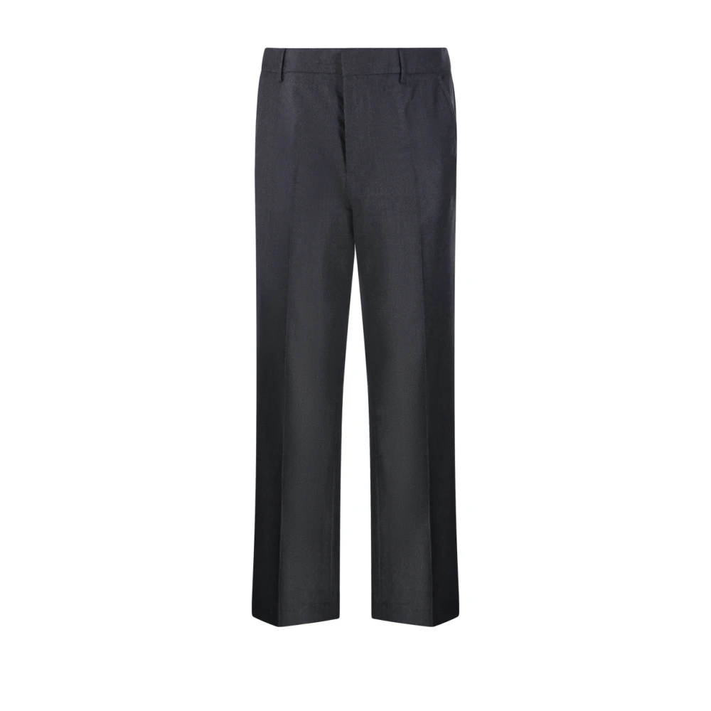 Ami Paris Men's Black Straight Fit Pants