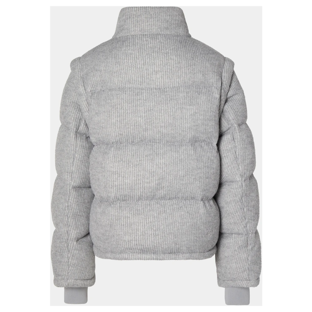 Cloeys Gebreid Pufferjack Vest Grijs Gray Dames