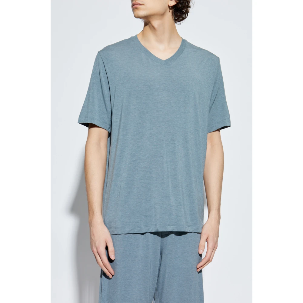 Hanro T-shirt 'Casuals' Blue Heren